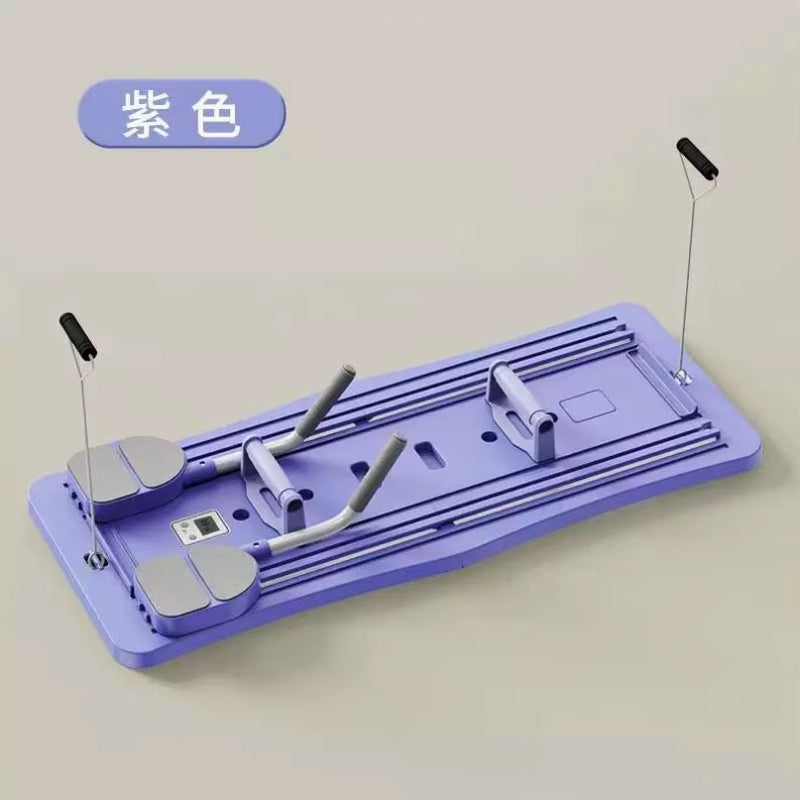 Exercise Multi-Purpose Foldable Pilates Set with Timer Pilates Equipment Ab Abs Roller Reformer Board for Home