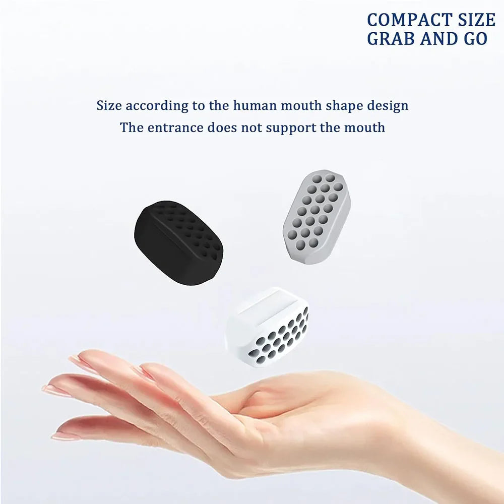Jawline Exerciser for Man and Woman 3 Resistance Levels BPA Free Silicone Jaw Exerciser Gum Tablets Jaw Trainer & Jaw Exerciser Shaper for Beginner, Intermediate & Advanced Users